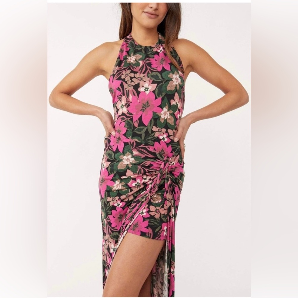 Free People
Mimi Wrap Floral Maxi Dress in Black Combo Size XL TG NWOT